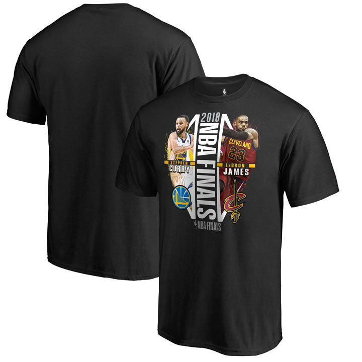 Cleveland Cavaliers vs. Golden State Warriors Fanatics Branded 2018 NBA Finals Bound Dueling Player Matchup T-Shirt - Black,We sell and wholesale Cleveland Cavaliers vs. Golden State Warriors Fanatics Branded 2018 NBA Finals Bound Dueling Player Matchup T-Shirt - Black on line form chian!